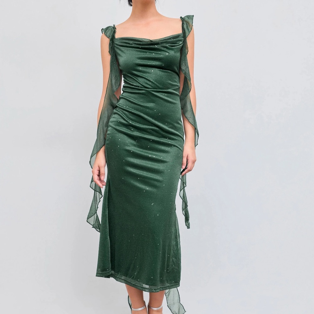 Elegant Green Evening Dress